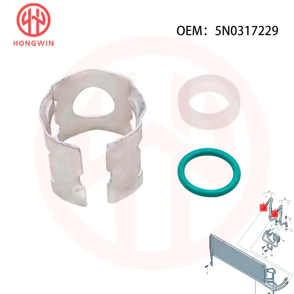 2/4/6/8/12 conjunto de vedação do injetor de combustível 5n0317229 para volkswagen tiguan limitado tiguan base r-line 2.0l l4 5n0-317-229