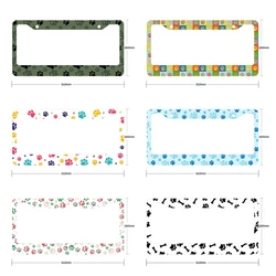 American Specification Car License Plate Cover New Small Footprint Aluminum Alloy Car Accessories Waterproof License Plate Car-1