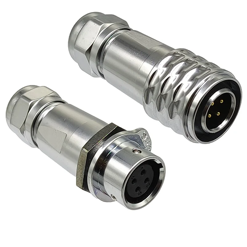 

SF12 Series 2/3/4/5/6/7/9PIN Circular Metal Aviation Plugs IP67 Push-Pull Self-Locking Female/Male Pair Waterproof Connectors