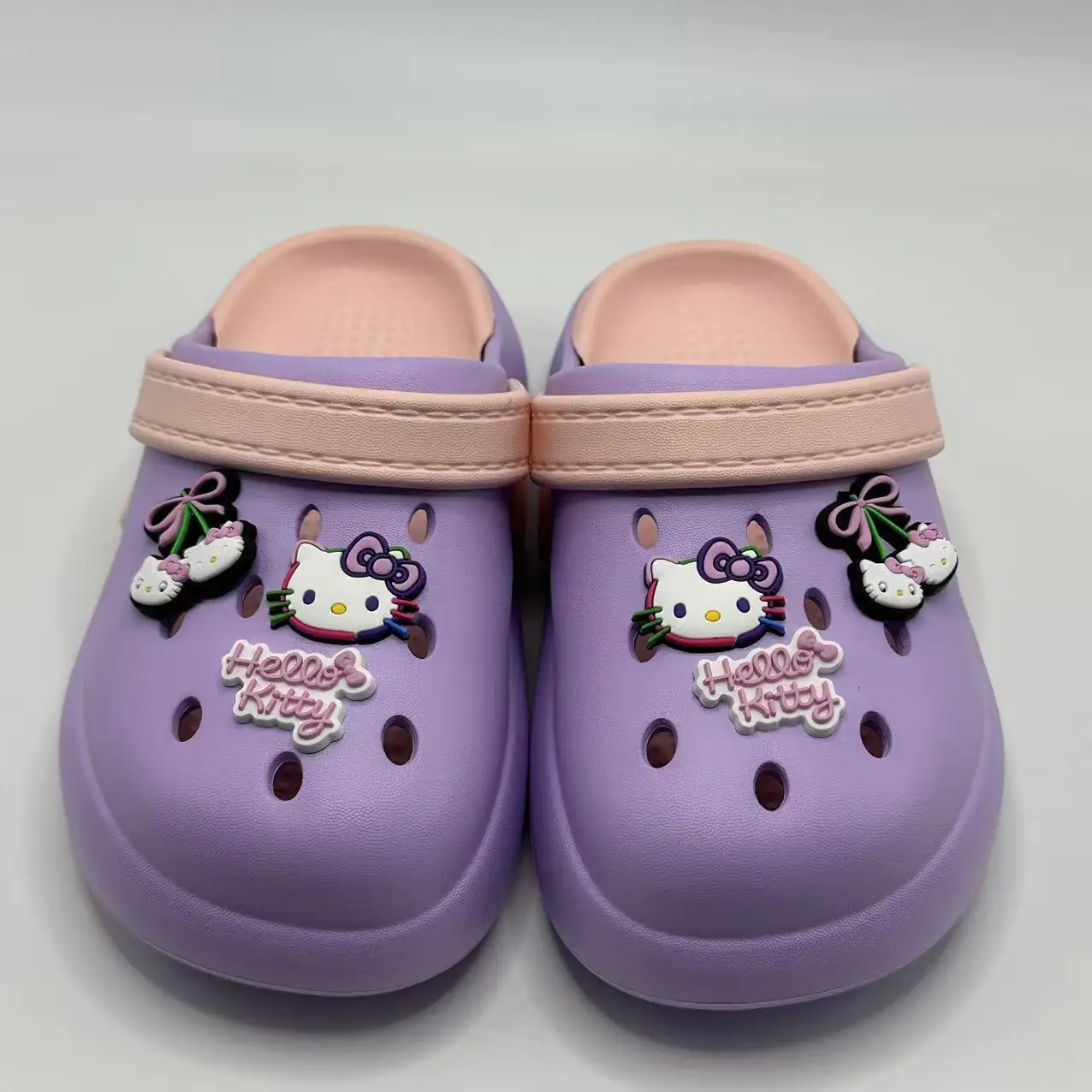 

New children's clothing, girls' slippers, all season beach water shoes, indoor and outdoor Katie cat casual slippers, cute littl