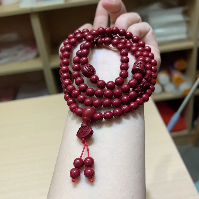 

Cinnabar Purple Sand Multi-circle Bracelet Niche Design Retro Ethnic Style Bracelet Men's and Women's Hand Jewelry