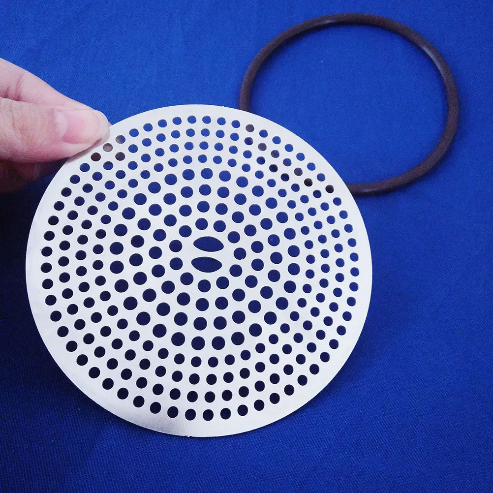 1Set Stainless Steel Sink Strainer Round Hole Mesh Black Silicone Ring Sink Filter Basket Hair Catcher Drain Protector Garbage