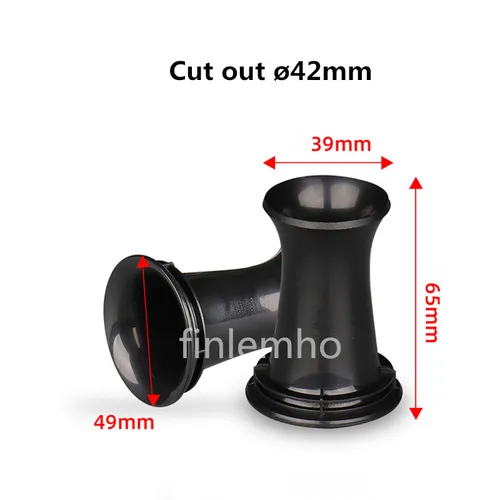 Imagen 2 del producto Accesorios de tubo de bajo para altavoz, puerto reflejo de plástico para altavoz de DJ para coche, Subwoofer Hifi para cine en casa, Woofer de Audio profesional, 1 ud.