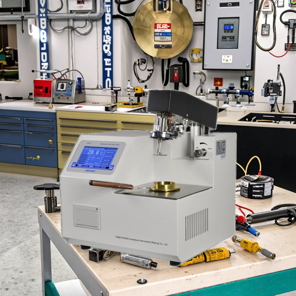 TIMEPOWER TP611 Fully Automatic Closed Cup Flash Point Analyzer ASTM D93 Compliant for Petroleum Products Pensky-Martens Series