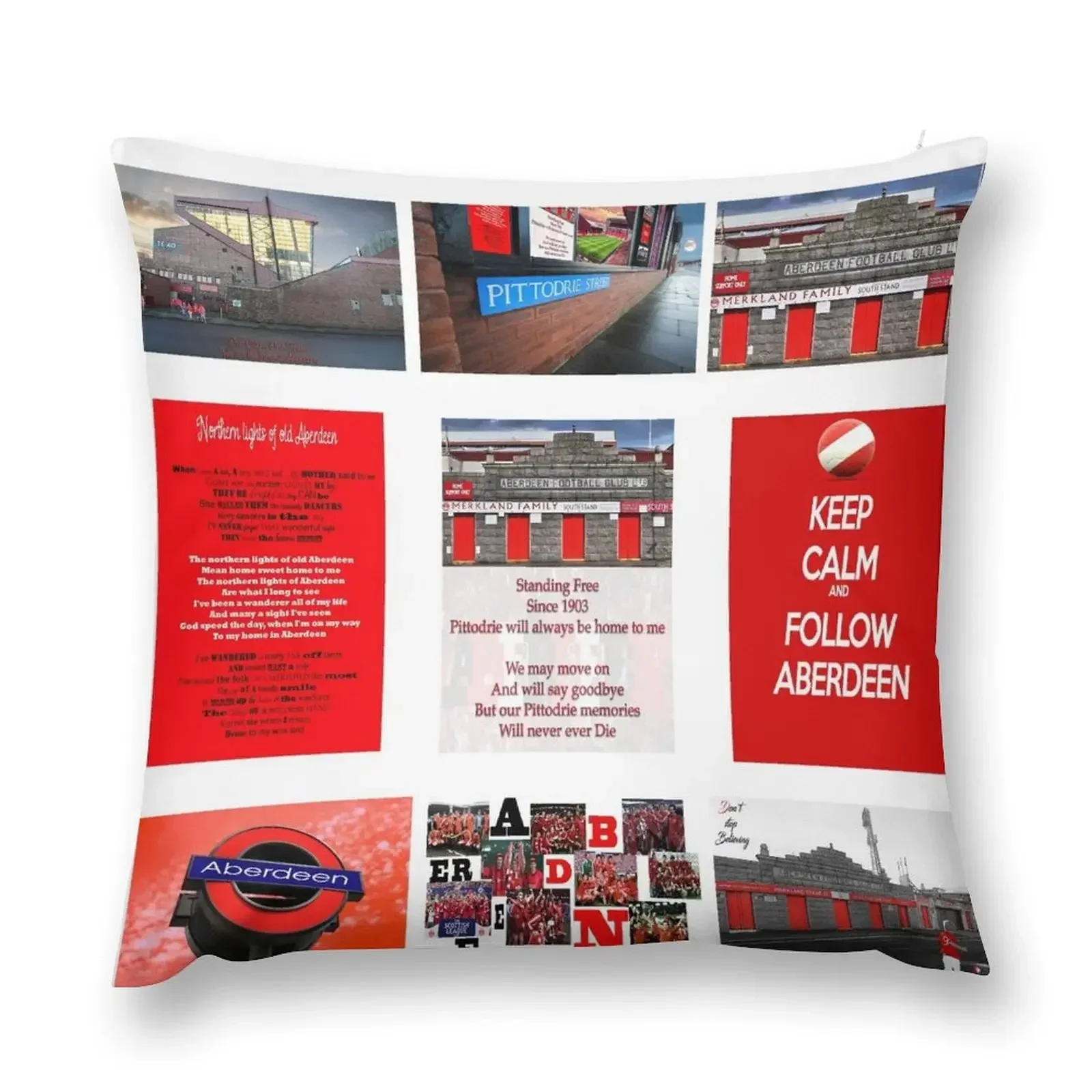 

Aberdeen FC collage Throw Pillow luxury sofa pillows Decorative pillow case pillow