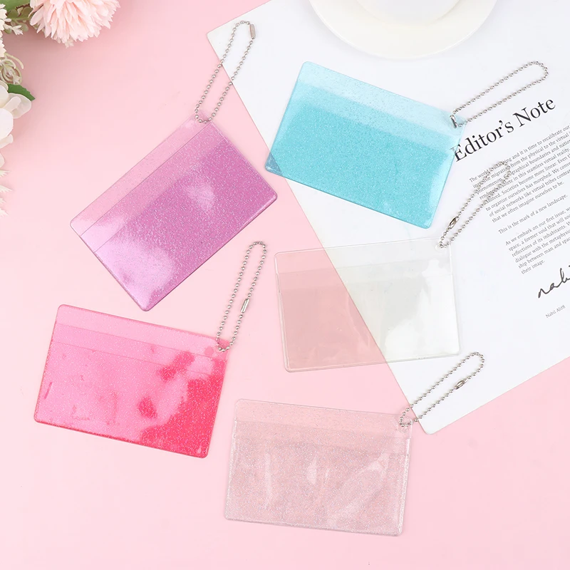 

Transparent Women PVC Jelly Bag Mini Money Wallet Bus Credit Card Holder Clear Wallet Ladies Purse