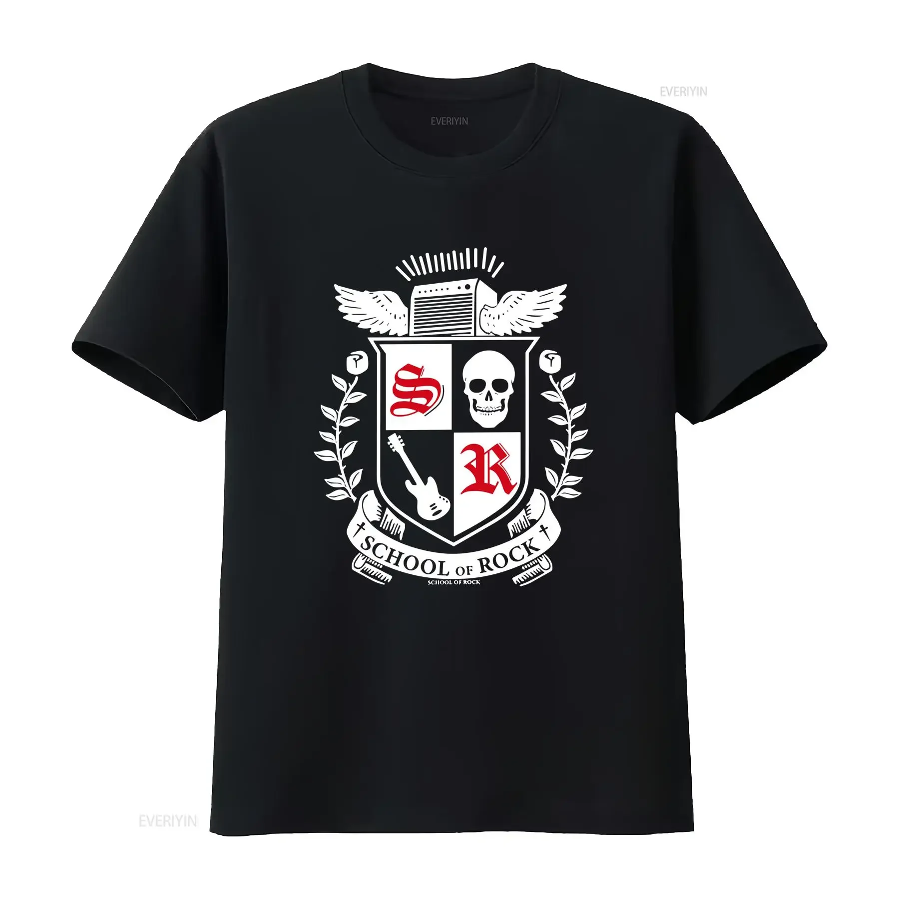 

School of Rock crest from classic movie men's t shirt stylish gift for boyfriend husband friend cool casual wear secret Santa