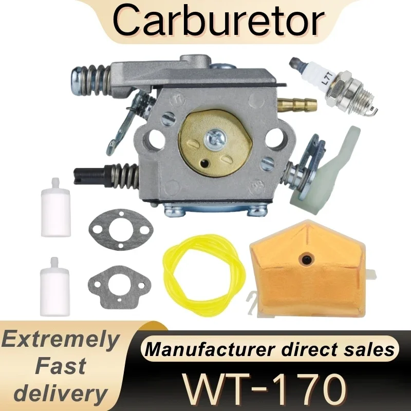 

503281504 Carburetor Kit with 503608301 Filter for Hqa 50 51 55 Rancher Chainsaw Replaces Wlbo WT-170 WT-170-1