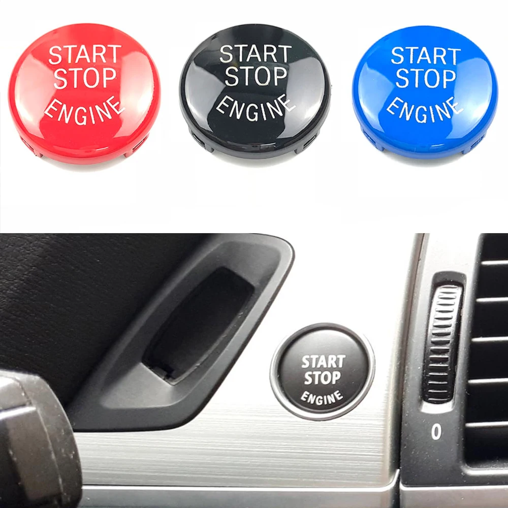 For BMW E87 E60 E83 E84 E89 E90 E91 E92 E93 2007-2016 Car Engine Start Button Replace Cover Stop Switch Interior Accessories ﻿