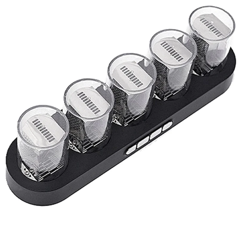 

1 Piece Digital Nixie Tube Clock Desktop Decoration Digital Clock With RGB LED Glows For Home Desktop Decoration A