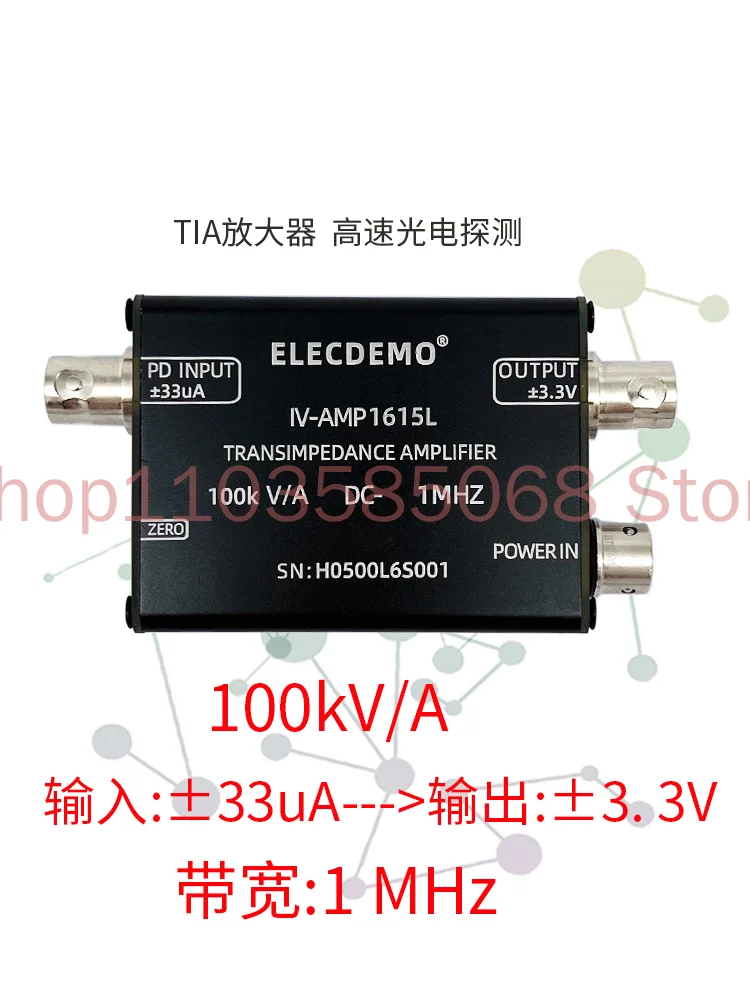 

Transoresistor Amplifier High-speed IV Conversion Hamamatsu PIN Photocell Signal Detection Avalanche APD Sensor 1M Bandwidth