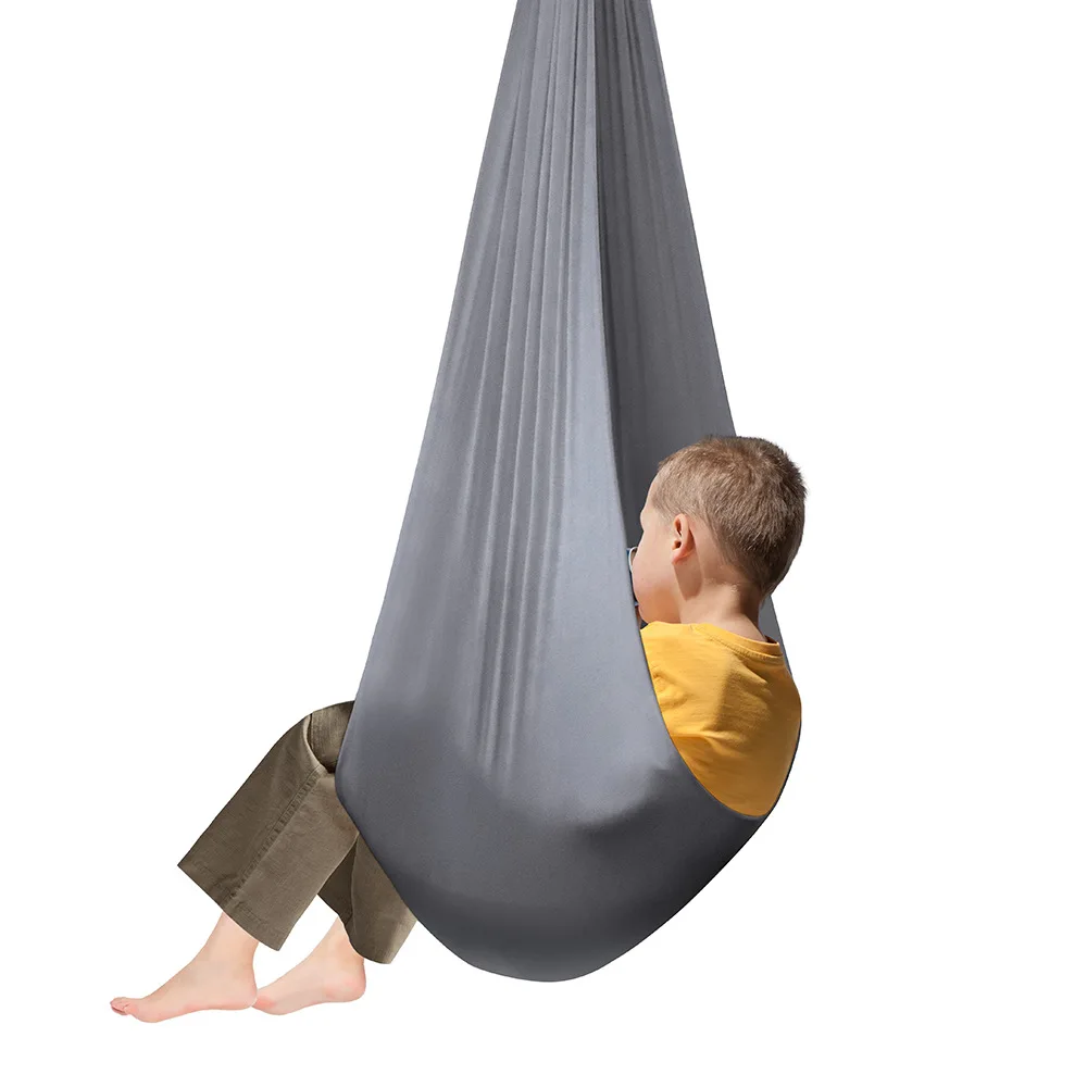 Children\'s Elastic Swing Sensory Training To Relieve Autism Indoor Hammock Therapy Swing Kid Multi-color Furniture Toy Bed chair