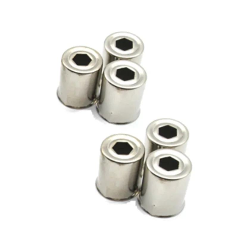 6 pieces Stainless steel hexagonal Hole Magnetron Cap for Galanz Witol 2m219J 319K 319J Microwave Oven Magnetron Parts