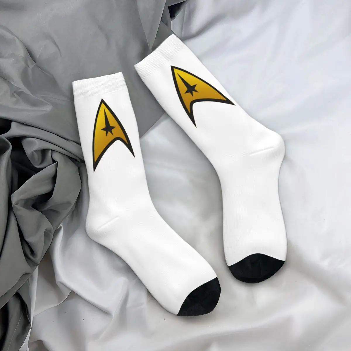 Star Treks Logo Design Theme Men Women Socks Outdoor Novelty Spring Summer Autumn Winter Stockings Gift