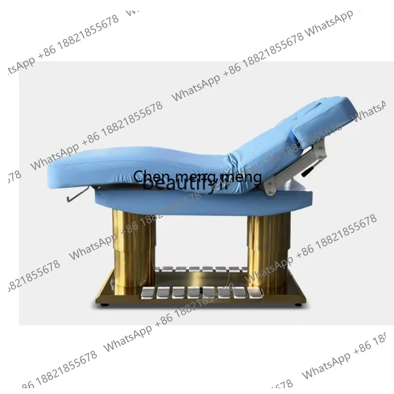 

LHY26 ss ss8617 Spa Multi-Functional Electric Lift Beauty Care Bed with Ambience Light with Foot Control New