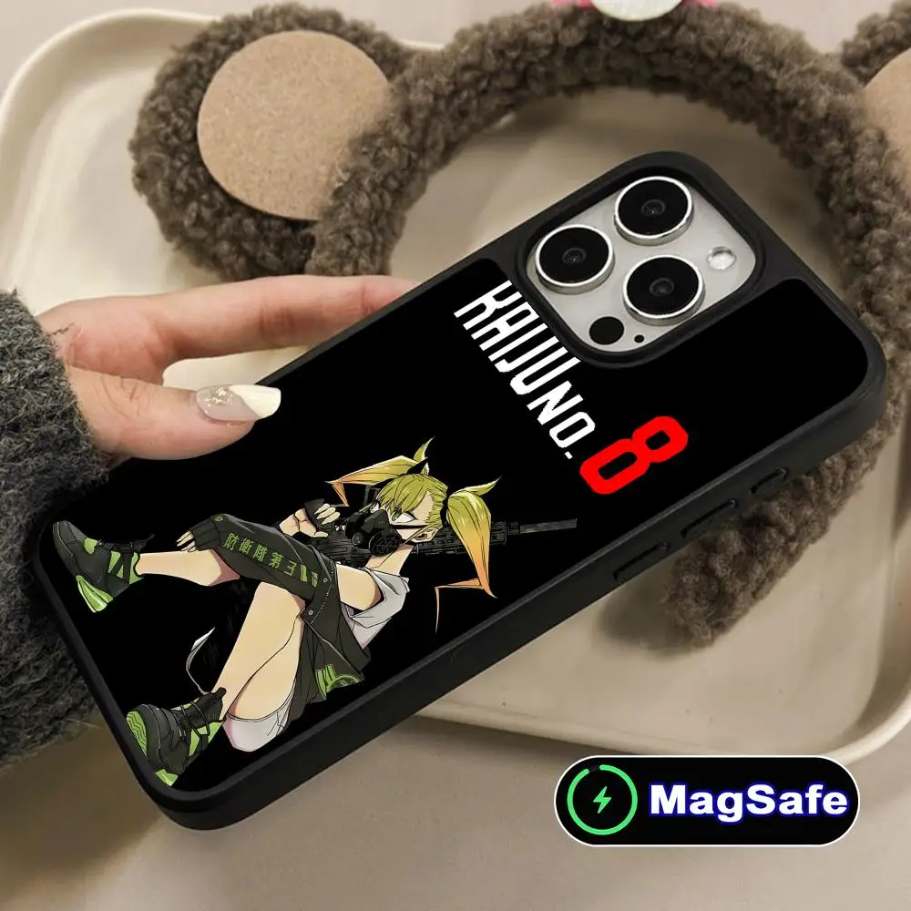 

Kaiju No.8 Kikoru Shinomiya Phone Case for iPhone 17 16 15 14 13 12 11 Air Pro Max Plus Magsafe Matte Surface Colorful Cover