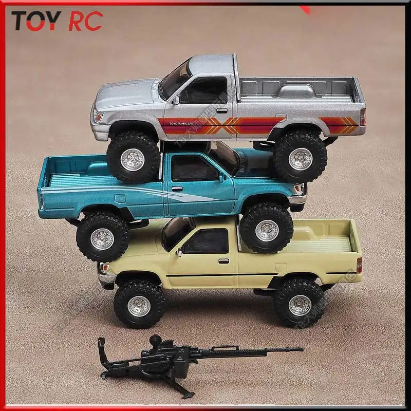 

1/64 Off Road Vehicle Remote Control Car Ornament Pickup Truck Battlefield Truck Rv Model Collection Static Ornament