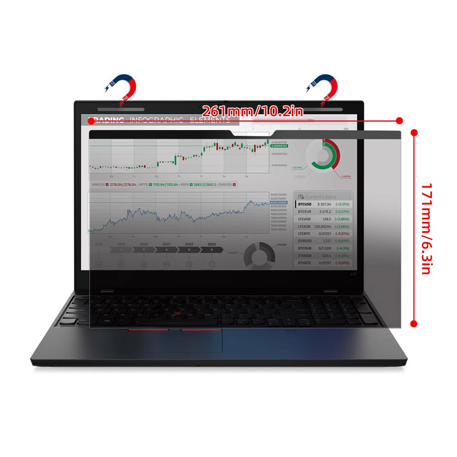 

Магнитный фильтр-экран, анти-УФ-пленка, антибликовая матовая пленка с высоким коэффициентом пропускания, магнитная адсорбционная защита, против усталости глаз