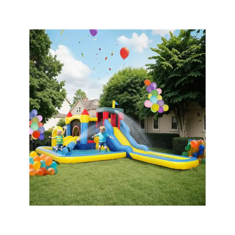 

Inflatable Water Slide Bounce House for Kids - Bring Fun to Your Backyard Adventure!