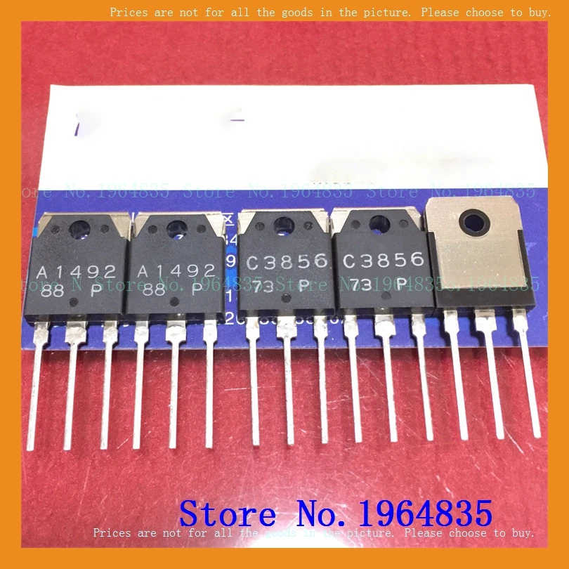 2pcs/lot=a pair 2SA1492 2SC3856 15A 180V