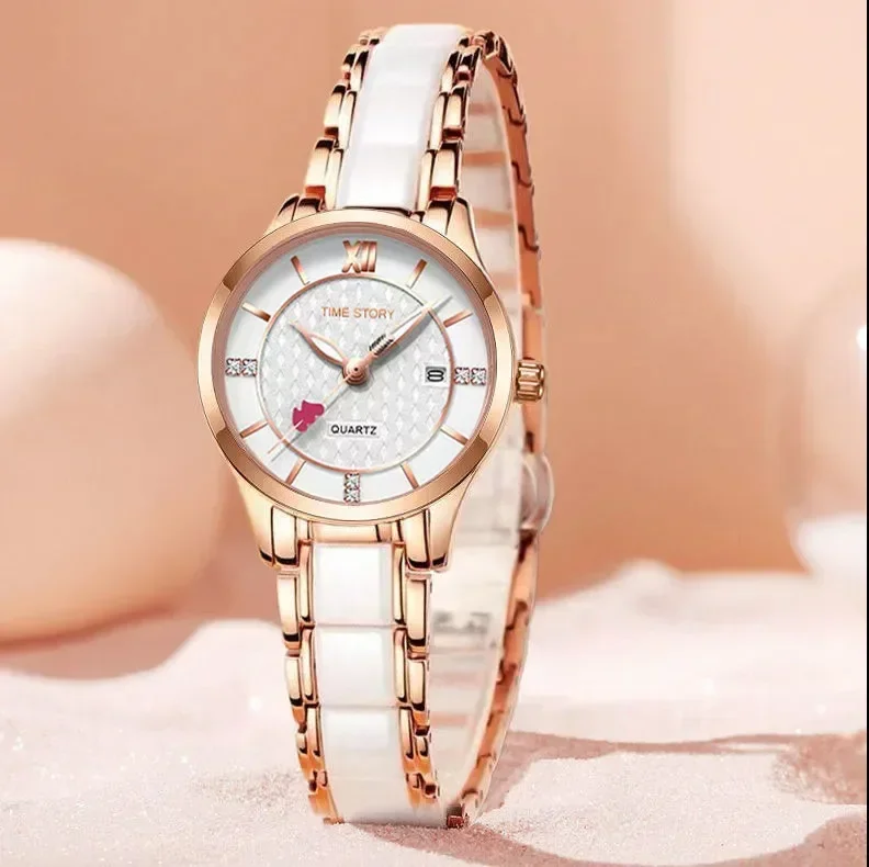 Fashion Ladies Wristwatch Luxury Waterproof Date Watch Women Stainless Steel Quartz Women's Watches Relojes Mujer