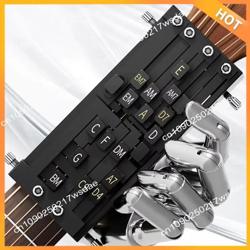 

X08A Тренажер для гитарных аккордов для начинающих — портативный тренировочный инструмент с обучающей системой для гитарных аккордов и весов