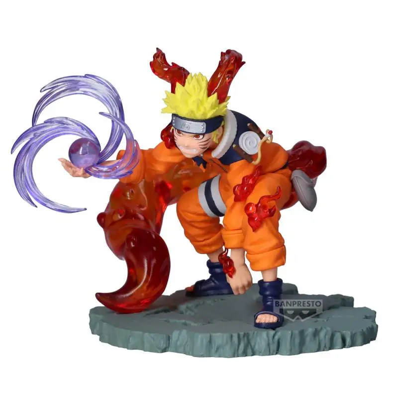 BANDAI-Banpresto Naruto MemtosSaga Anime Figure, Uzumaki NarAAPVC, Figurines d'action, Jouets modèles, Original