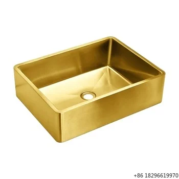 

cUPC Handmade Gold Stainless Steel Wash Basin Bathroom Toilet Sink Kitchen Sink Vanity Sink for Hotel Home Use