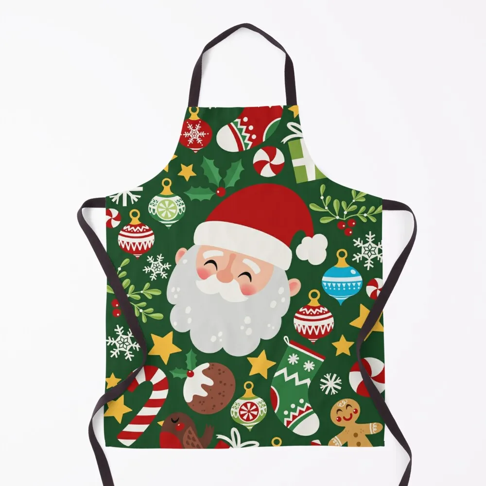 

Some of Santa’s favourite things - Green Christmas card Apron For Kitchen Things For The Kitchen useful gadgets for home Apron