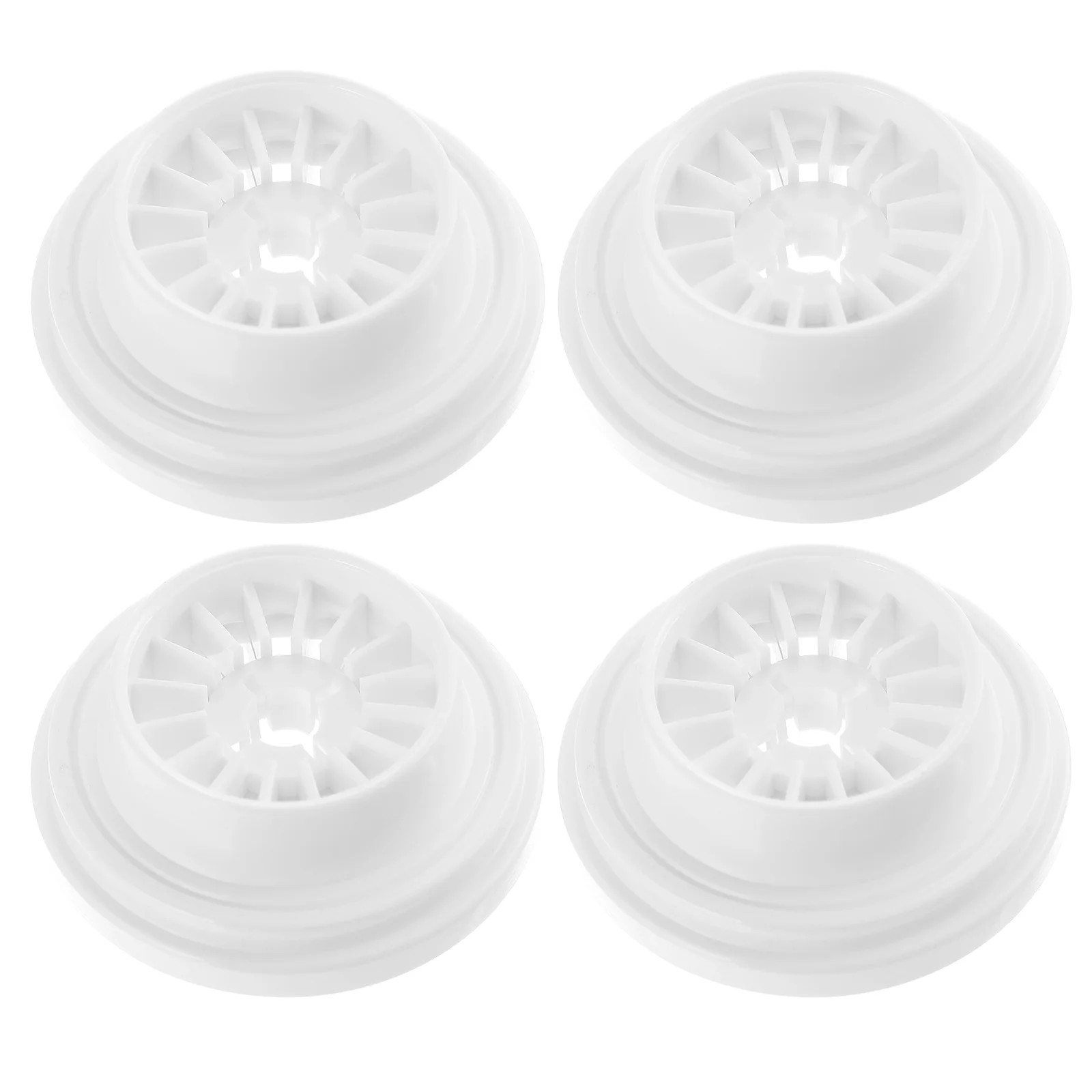 

4 Pcs Machine Spool Pin Caps White Plastic Parts Sewing Machine Supplies Accessories Multipurpose Holder Durable Storage