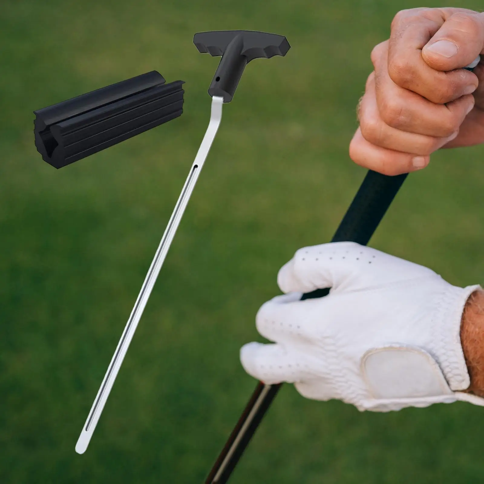 

Golf Grip Removal Tool, Golf Grip Tool V Groove Grip Remover Saver Club Reshafting Grip Repair Tool for Sports Players Golfer