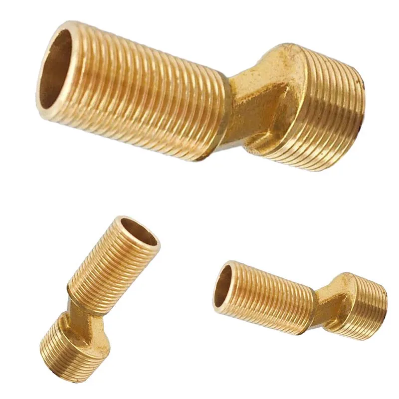 65mm Copper Corner Screw Fittings Bathtub Faucet Connector Fittings Kitchen Bathroom Water Pipe Connector