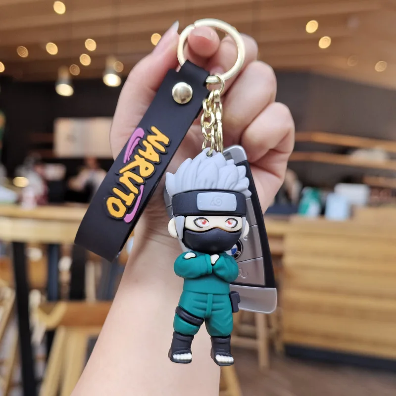 

New Style Anime Cartoon Naruto Keychain Cartoon Naruto Kakashi Doll Car Bag Pendant Keychain Small Gift Decorative Supplies