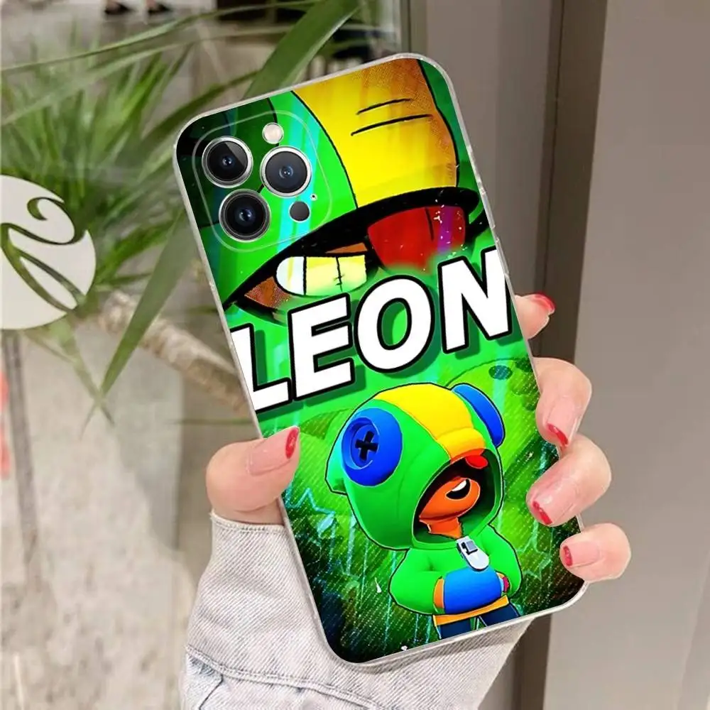 Jogo leon estrelas caso de telefone para iphone 16 15 14 11 12 13 mini pro xs max capa 6 7 8 plus x funda escudo