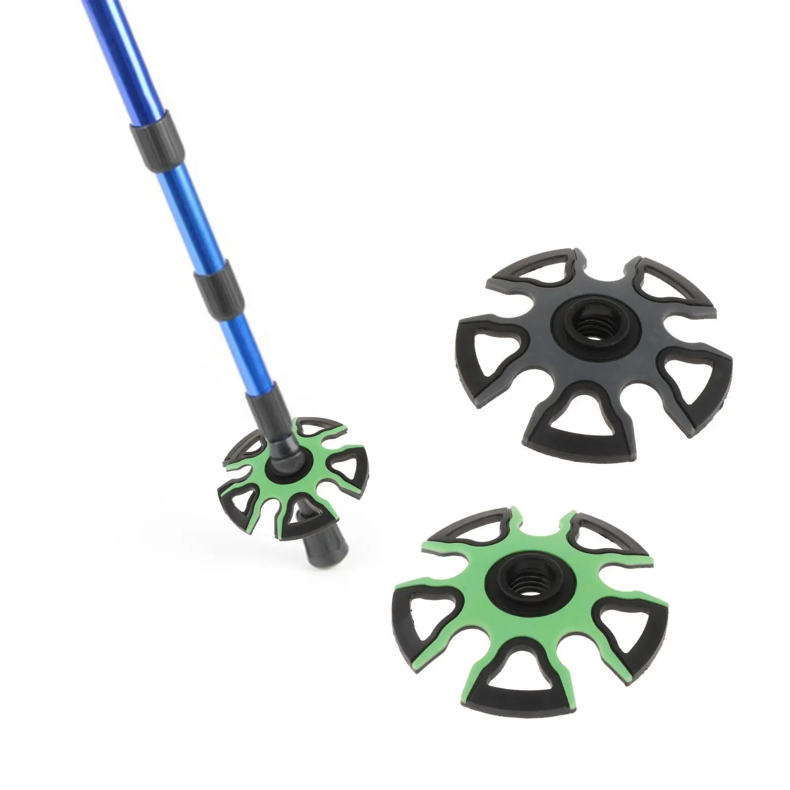 Cesta de nieve para bastón de senderismo, palos para caminar extraíbles de 9cm, Protector de punta, cestas redondas para bastones de esquí para escalada al aire libre, senderismo y caminar