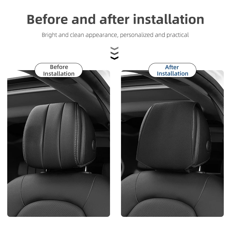 Breathable Car Seat Headrest Cover Storage Bag Auto Styling Accessory For BMW X1X2X3X4X5X6X7 G32 G30 G20 F30 F10 F15 F16 F25 F26