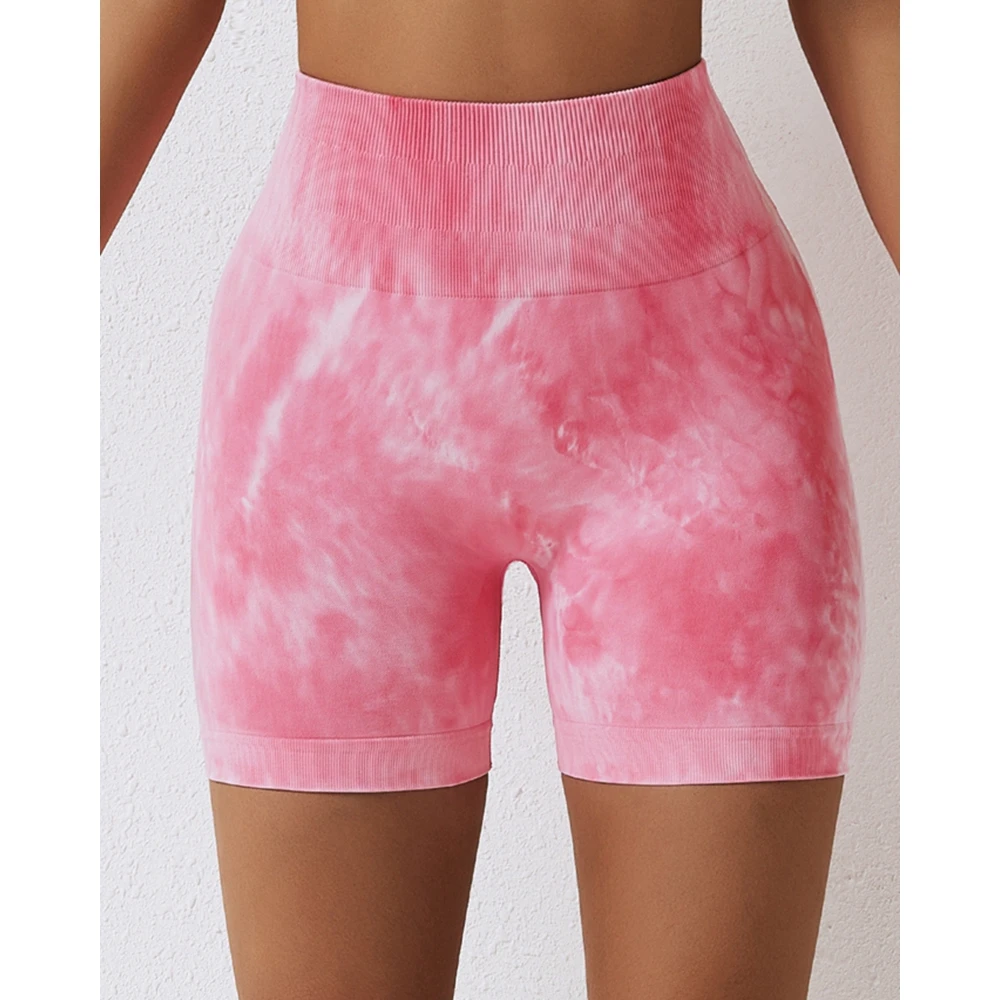 Summer Women Tight Belly Peach Buttocks High Waist Yoga Shorts Female Casual Quick Drying Fitness Pants Streetwear Outfits