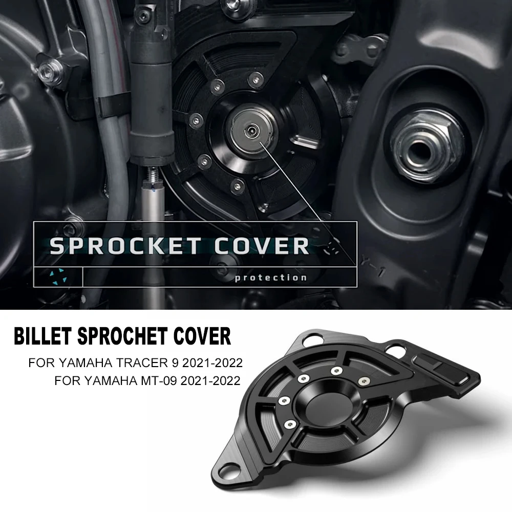 

2021 2022 Left Sprocket Cover Case Saver Protector Chain Guard For YAMAHA MT-09 MT 09 MT09 SP Tracer 9 TRACER 900 GT