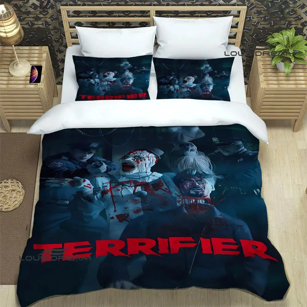 Terrifier horror printed Bedding Sets exquisite bed supplies set duvet cover bed comforter set bedding set luxury birthday gift