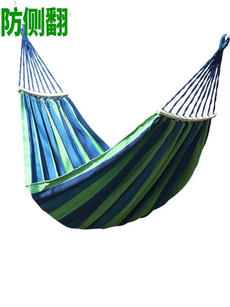 Popular Hammock Outdoor Single/double Widened Swing Student Dormitory Thick Canvas Camping Anti Roll Hanging Chair