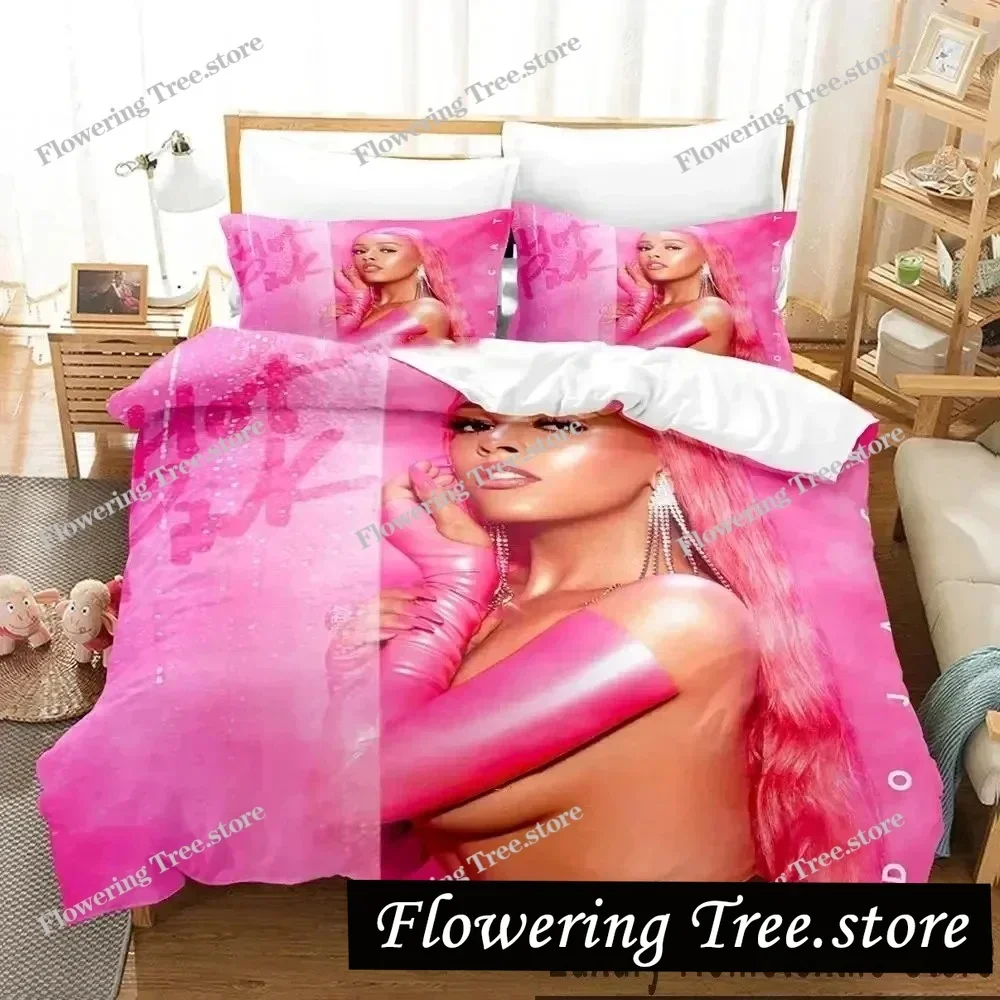 

3D Print Sexy Doja Cat Bedding Set Duvet Cover Bed Set Quilt Cover Pillowcase Comforter king Queen Size Boys Adult Bedding Set
