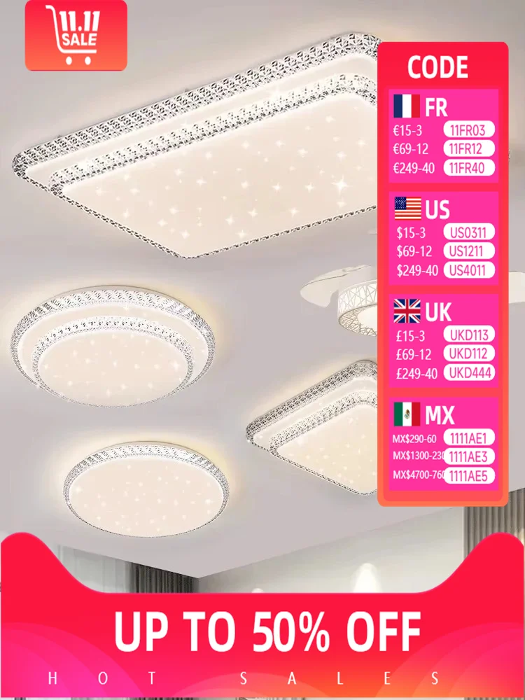 

Nordic Modern Diamond Simple Design Ceiling Lamp White/Warm Led Lights Bedroom Living Room Light Decorate Lustre Home Appliance