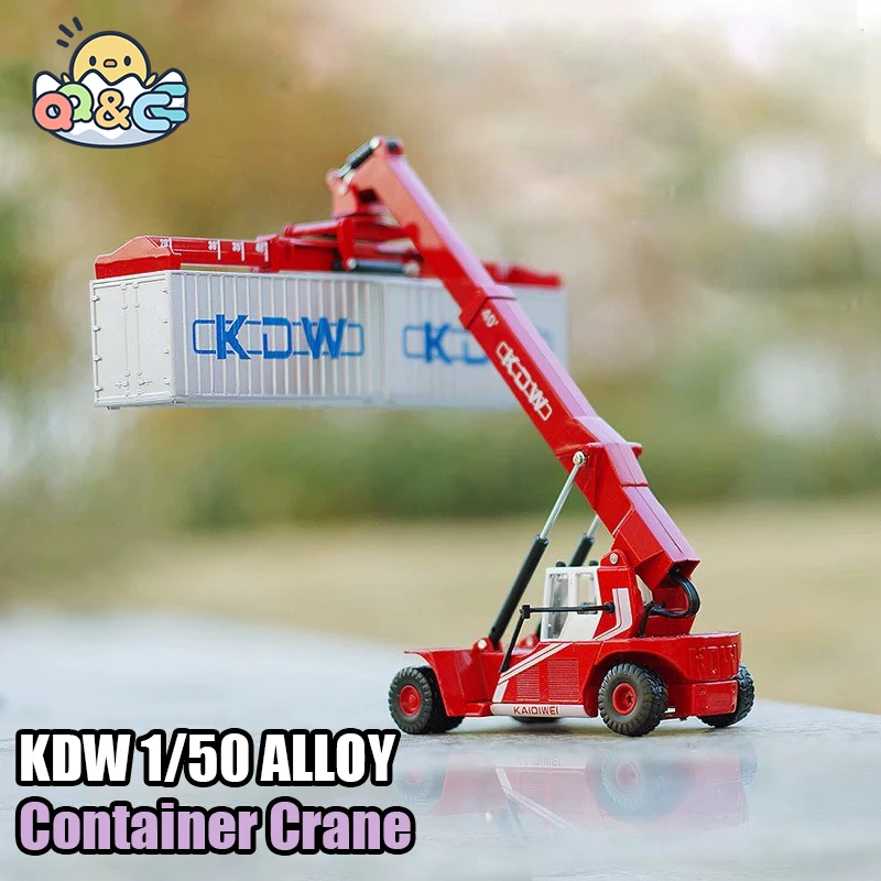 

1:50 Alloy Container Crane Model Simulation Engineering Car Tractor Diecast Cars Collections Children's Toys for Kids Boys Gifts