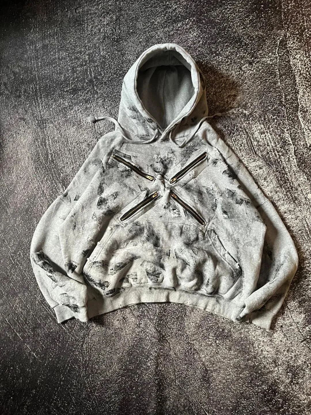 

Y2K Autumn Winter High Street Personality Long Sleeved Hoodie Creative Zipper Cthulhu Big Eye Pattern Aesthetic Fashion Pullover