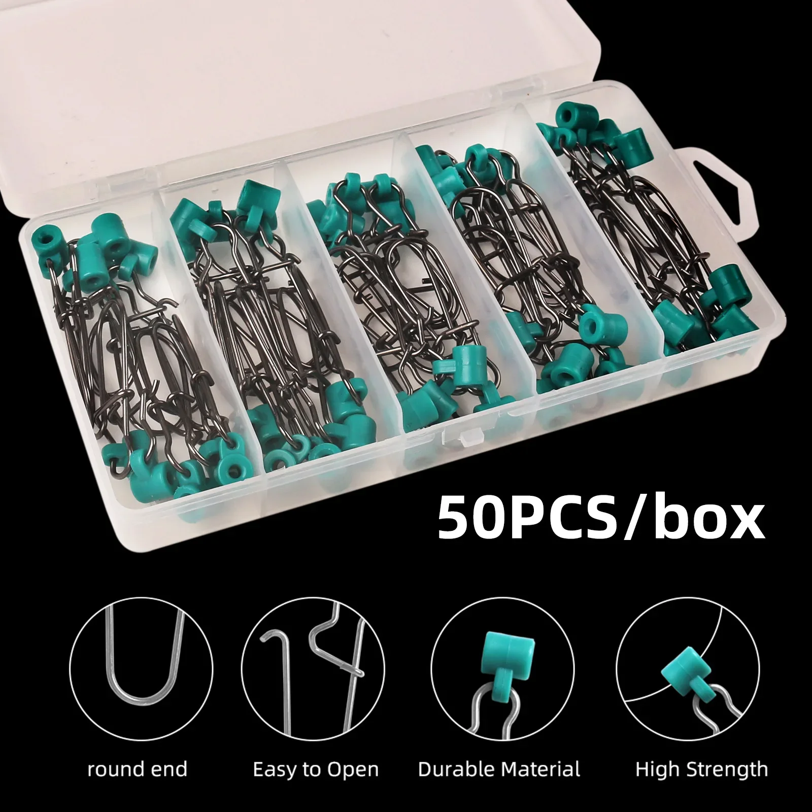 

50pcs box enhancement pin processing wholesale gourd type connector tension fishing supplies fishing tackle accessories