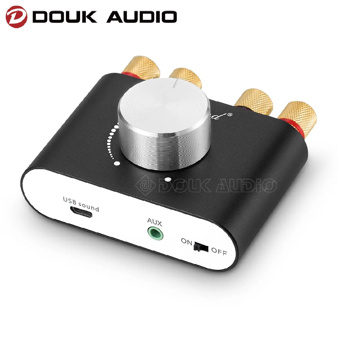 Douk Audio Mini Bluetooth 5.0 TPA3116 Digital Amplifier Hifi Stereo Audio Receiver Power Amp 50W+50W Car Sound Amplifiers