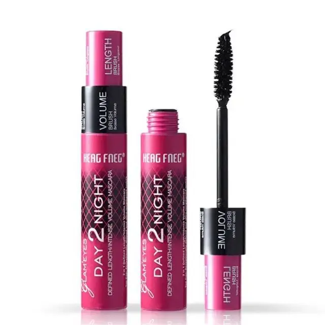 Black Curled Lashes 2-in-1 Mascara Lengthens And Volumising Eyelash Makeup Waterproof Quick Dry Eyelash Product Korean Comestics