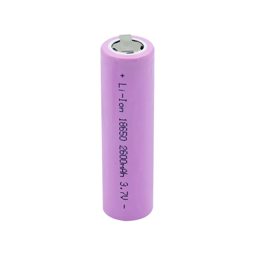 Novos pces recarregável li-ion bateria 18650 3.7v 2600mah com guias de níquel para farol lanterna tocha power bank gamepad