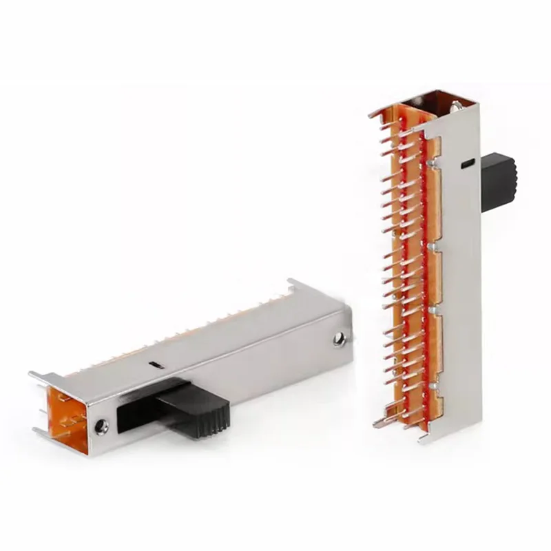 SS-82D01(8P2T) Vertical toggle switch Double-row 40-pin 2-stop handle length 10 in-line sliding power switch