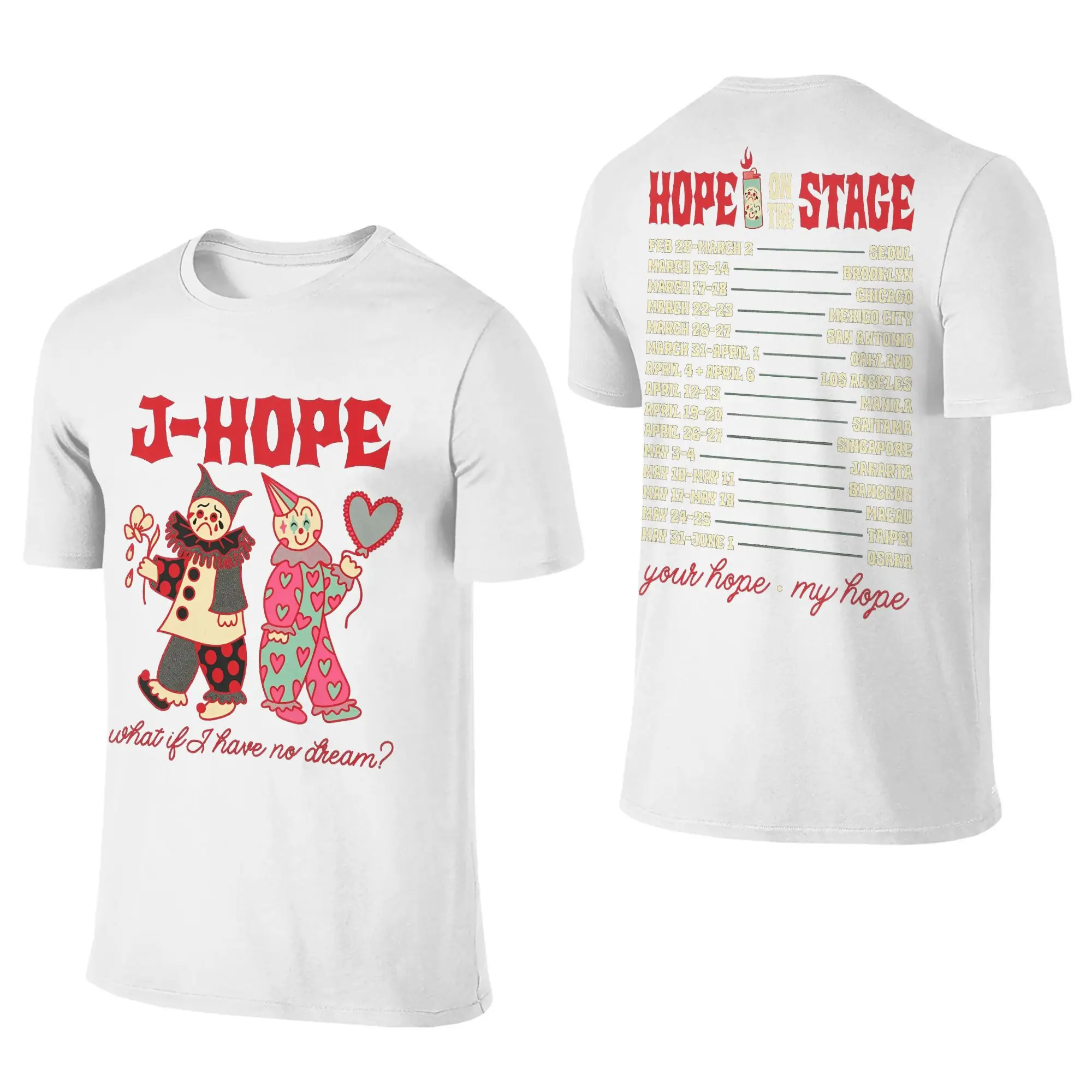 

Футболка для пар J-hopes Hopes on the Stage Tour Футболки Harajuku Пляжная футболка с винтажным принтом 100, хлопковые топы больших размеров
